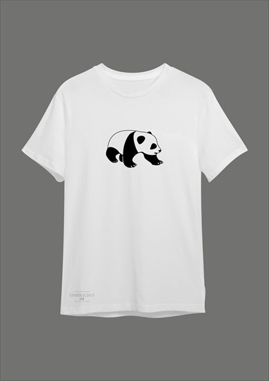 Beyaz Panda Tshirt